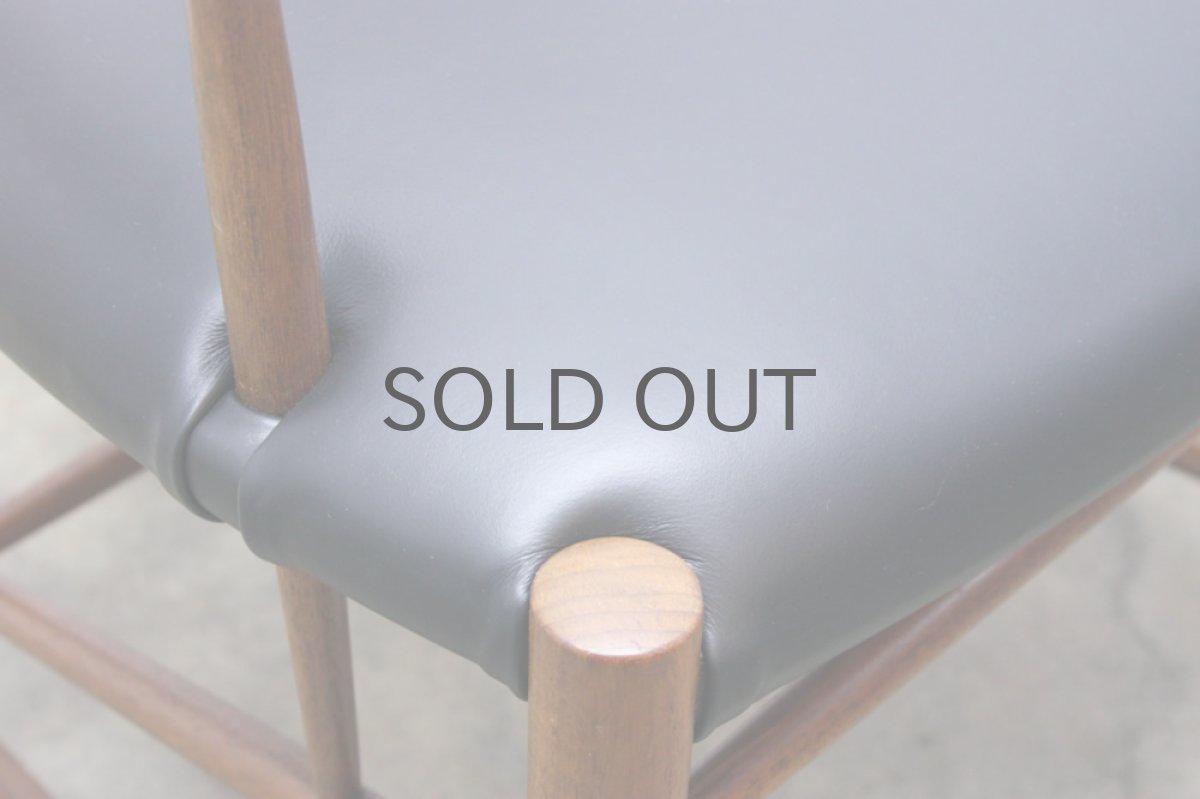 画像5: 北欧家具/ピーター・ヴィッツ&モルガード ダイニングチェア アーム付き 革張り (5)