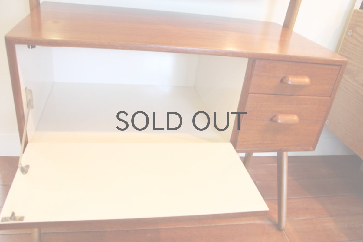 画像4: 北欧ヴィンテージ/デンマーク製 チーク×オーク ドレッサー 鏡 (4)