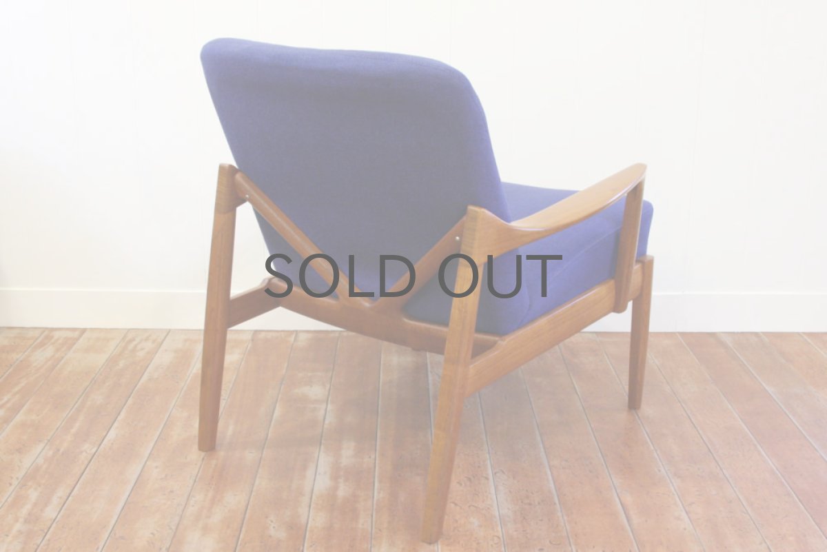 画像2: France & Son社製 Tove & Edvard Kindt - Larsen イージーチェア チーク材  (2)