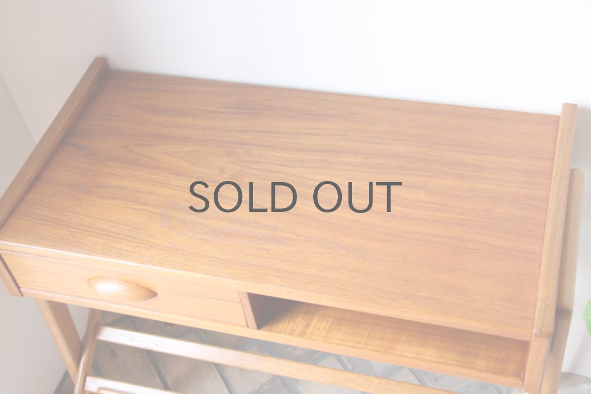 画像4: 北欧ヴィンテージ/デンマーク製 チーク マガジンラックチェスト (4)