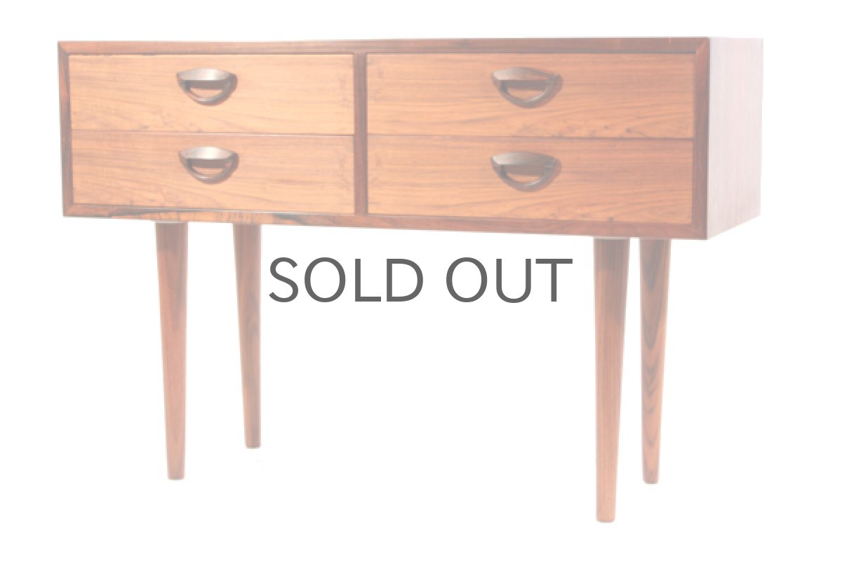 画像1: Kai Kristiansen カイ・クリスチャンセン　Rosewood Chest　ローズウッド2段チェスト (1)