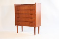 画像1: 北欧ヴィンテージ家具/Danish Teak Chest　チークチェスト　５段 (1)