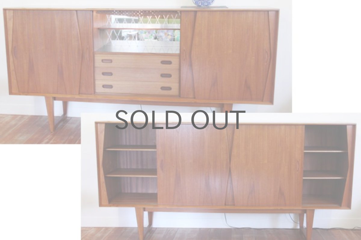 画像3: 北欧家具ビンテージ デンマーク製 チークサイドボード (3)