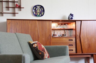 画像1: 北欧家具ビンテージ　デンマーク製　チークサイドボード