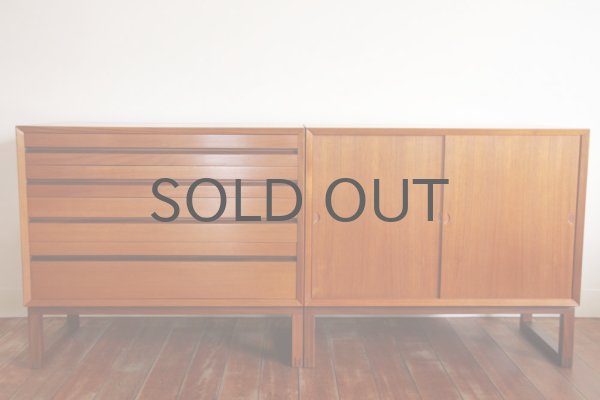 北欧ビンテージ家具/デンマーク チーク キャビネット