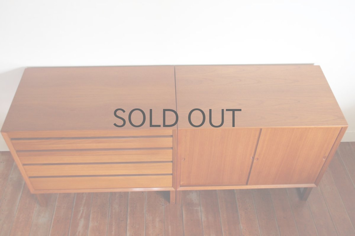 画像5: 北欧ビンテージ家具/デンマーク チーク キャビネット (5)