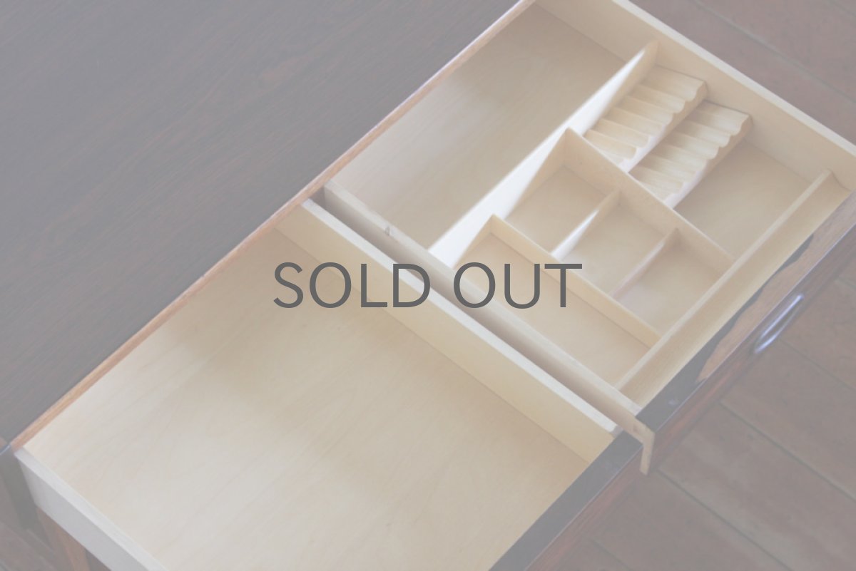 画像3: 北欧ヴィンテージ家具/デンマーク製 ローズウッド ソーイングテーブル  (3)