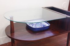 画像2: 北欧家具/デンマーク製　ローズウッド×ガラス　プランター付きサイドテーブル (2)