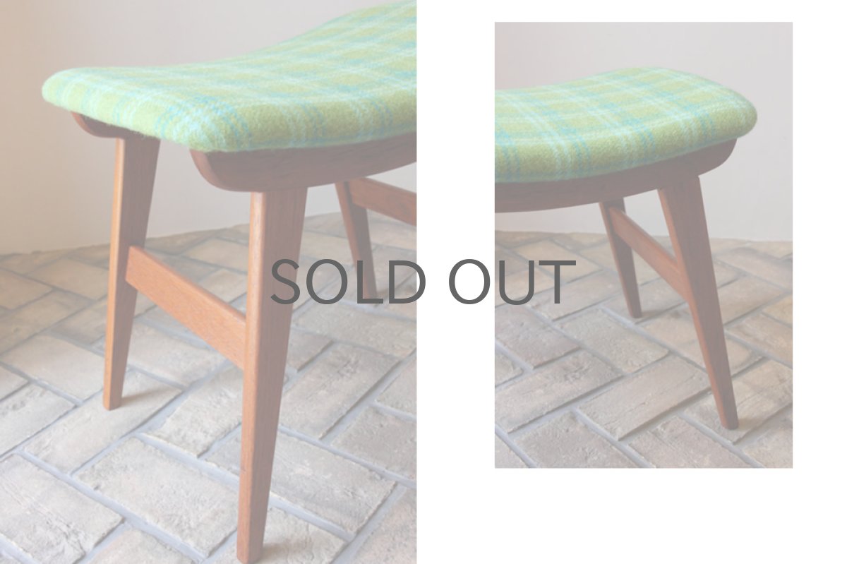 画像2: 北欧ビンテージ家具/デンマーク　スツール　オットマン チーク (2)