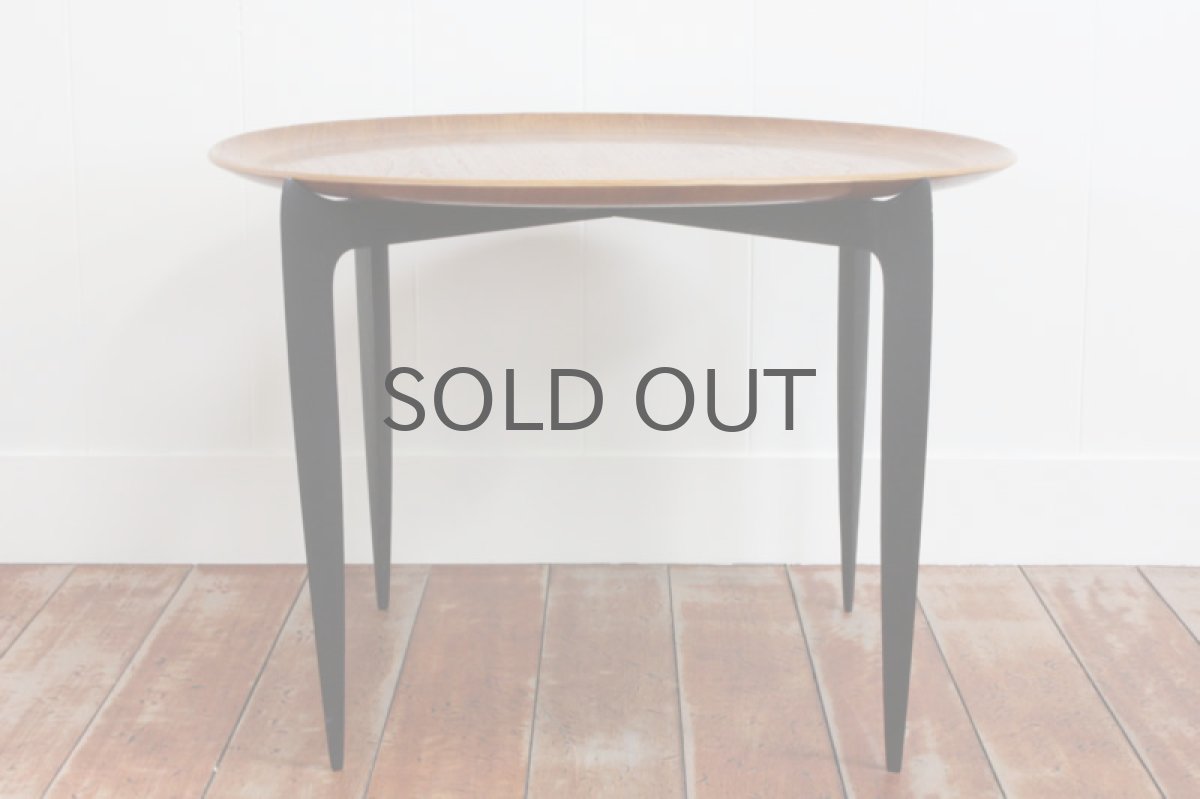 画像2: 北欧ヴィンテージ/Fritz Hansen/フリッツ ハンセン 折りたたみサイドテーブル (2)