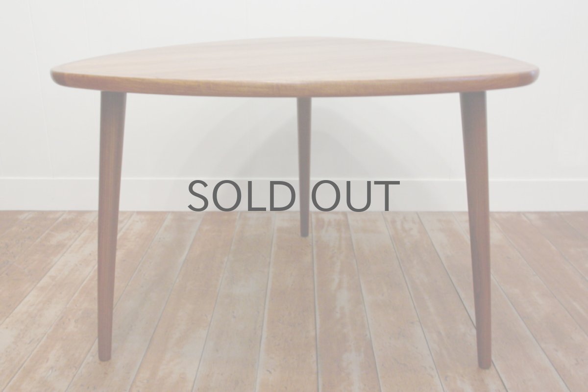 画像3: チーク トライアングル コーヒーテーブル デンマーク製  (3)