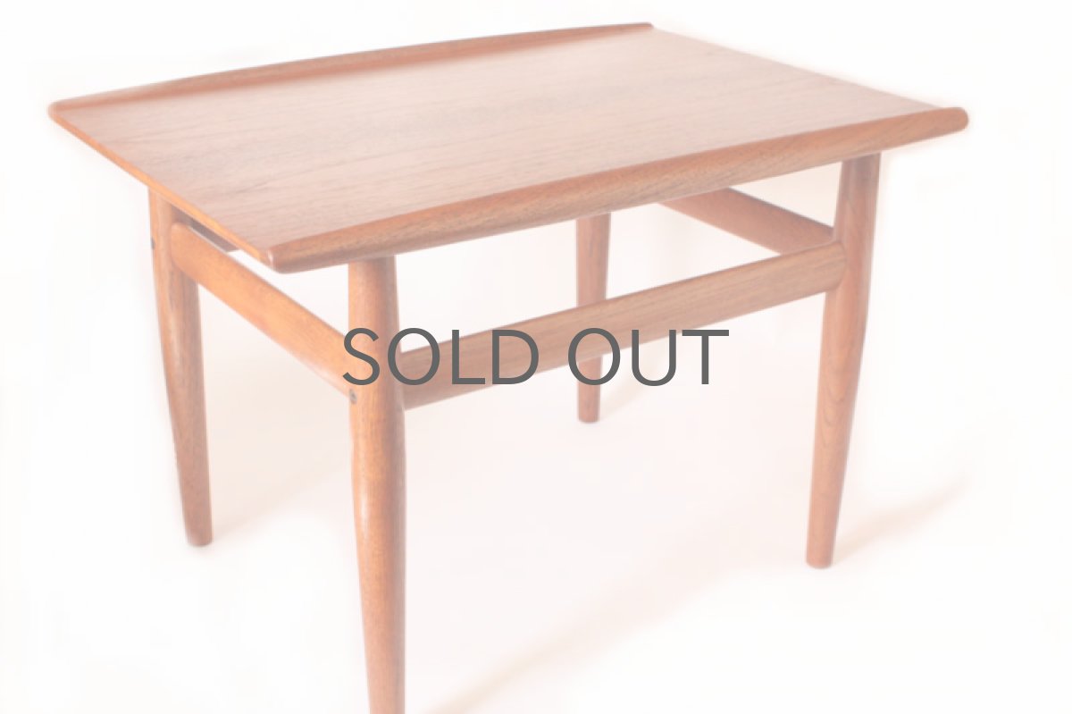 画像3: 北欧家具 Grete Jalk チーク材 サイドテーブル  (3)