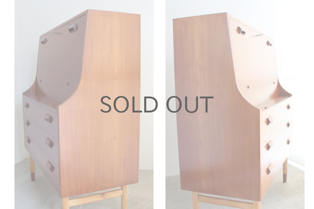 画像4: 北欧ビンテージ家具/デンマーク Borge Mogensen ボーエ モーエンセン ライティングビューロー  (4)