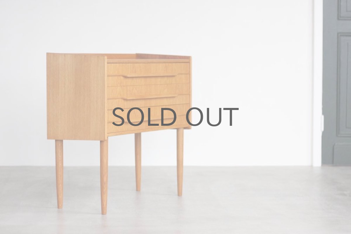 画像2: 北欧ビンテージ家具/デンマーク製/チェスト/オーク３段   (2)