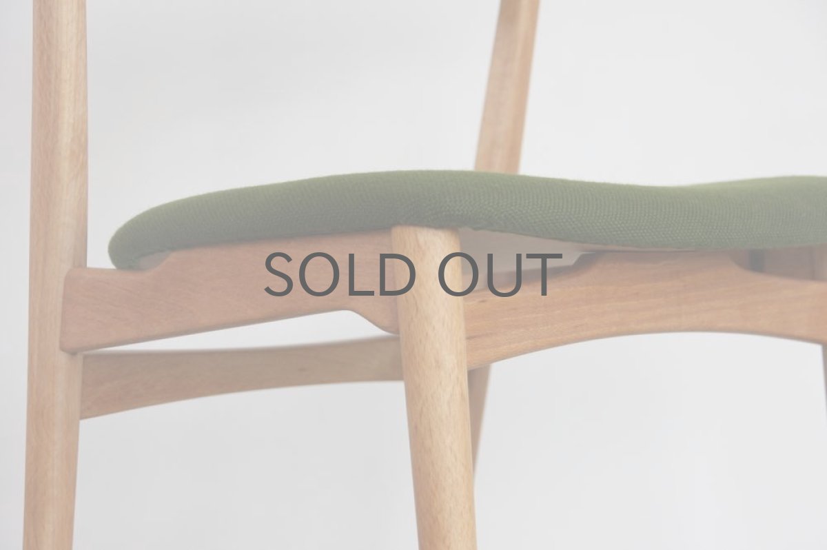 画像5: 北欧ビンテージ家具/デンマーク製/ダイニングチェア/チーク×ビーチ/グリーン (5)