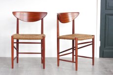 画像1: 北欧ビンテージ家具/ピーター・ヴィッツ＆モルガード/ダイニングチェア/シーグラス (1)