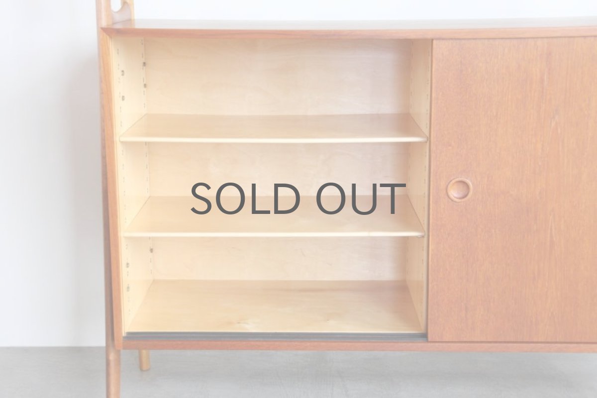 画像10: ビンテージ北欧家具/デンマーク製/Omann Jun Møbelfabrik/チーク&オークオープンシェルフ (10)