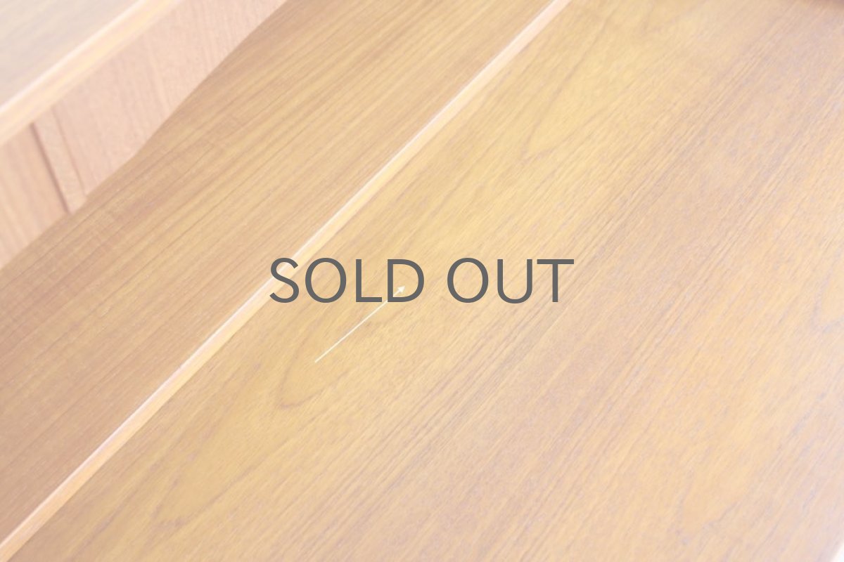 画像10: 北欧ビンテージ家具/デンマーク製　チークライティングビューロー/3段引き出し (10)