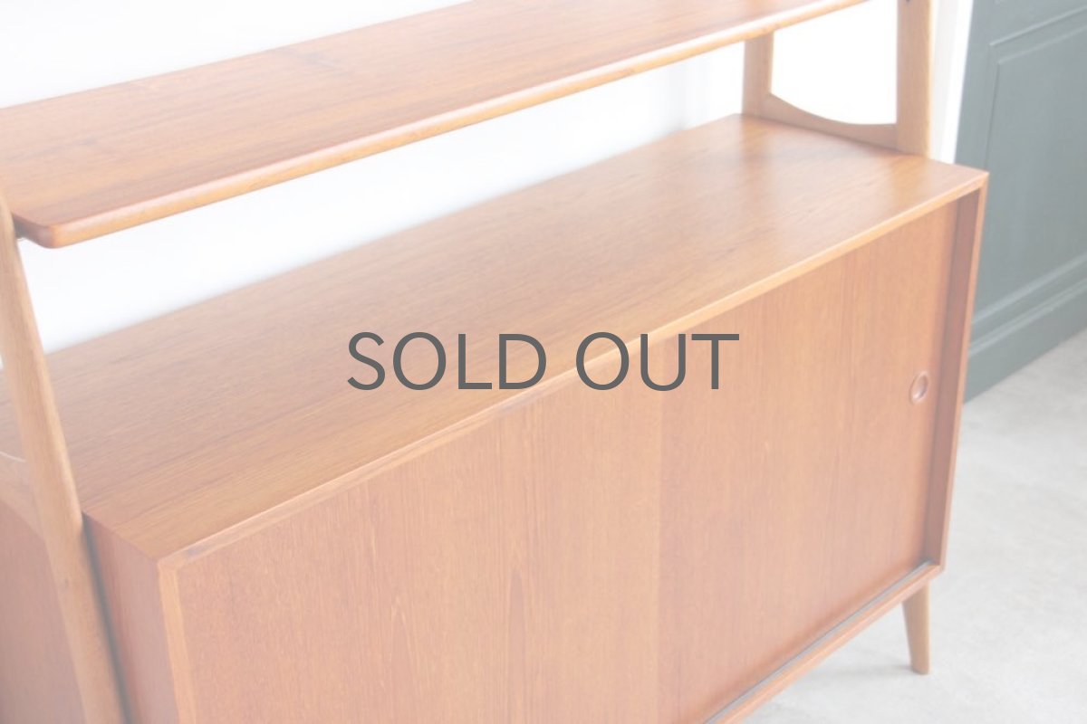 画像5: ビンテージ北欧家具/デンマーク製/Omann Jun Møbelfabrik/チーク&オークオープンシェルフ (5)
