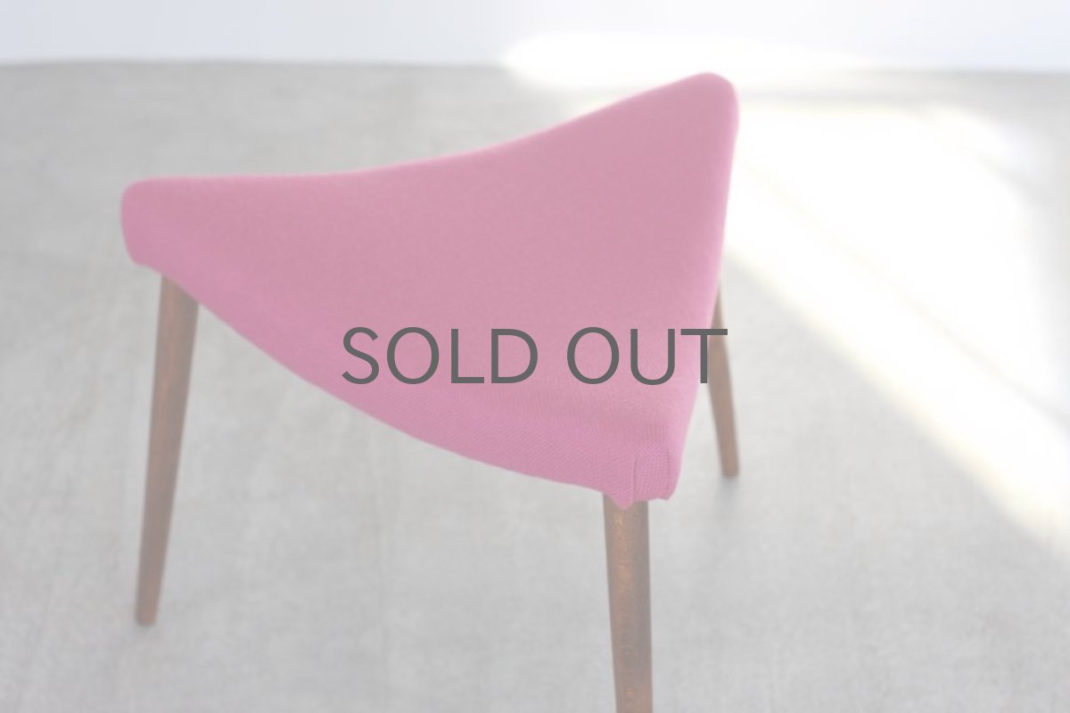 画像2: 北欧ビンテージ家具/デンマーク製 /チーク三角スツール (2)