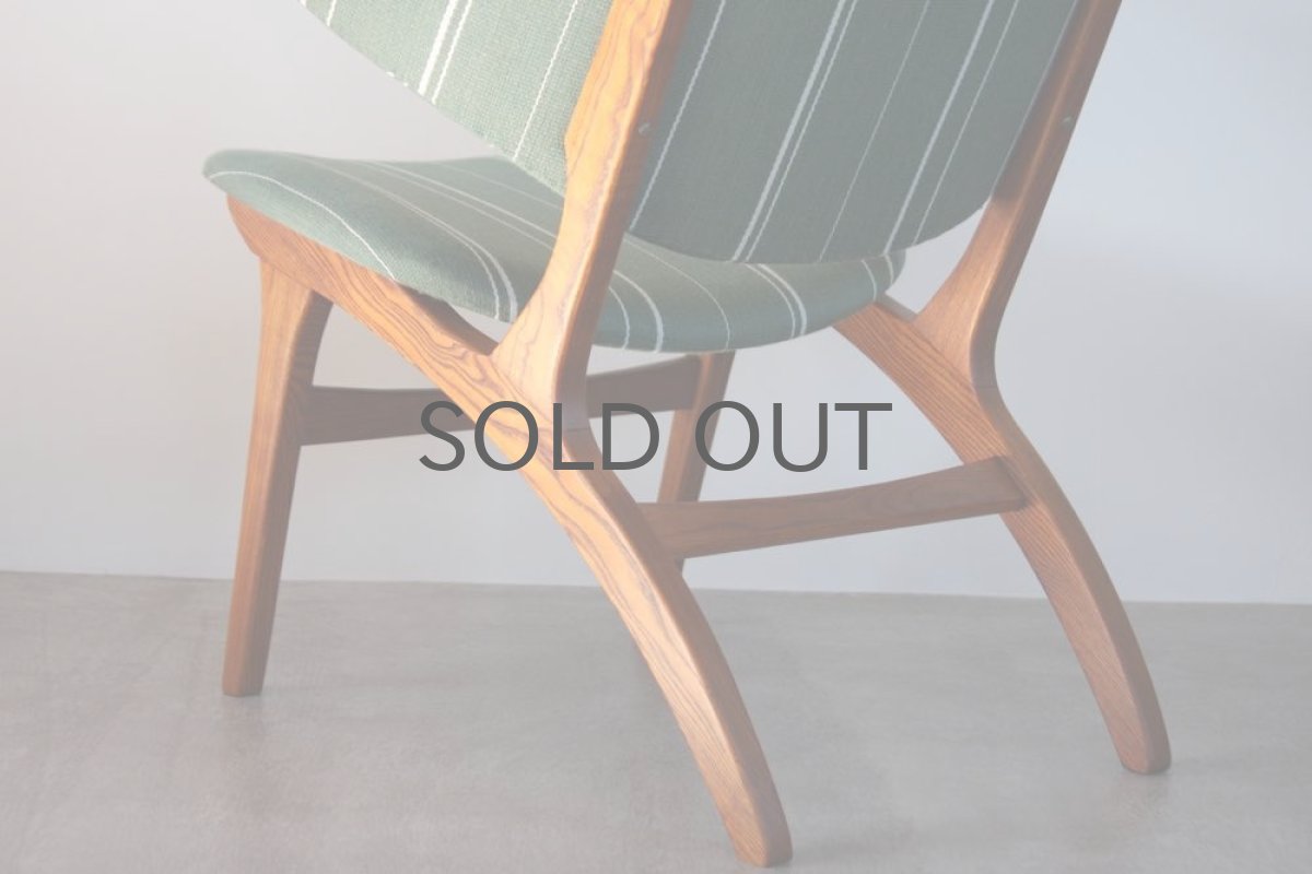 画像4: 北欧ビンテージ家具／Carl Edward Matthes／イージーチェアー／デンマークファブリック (4)
