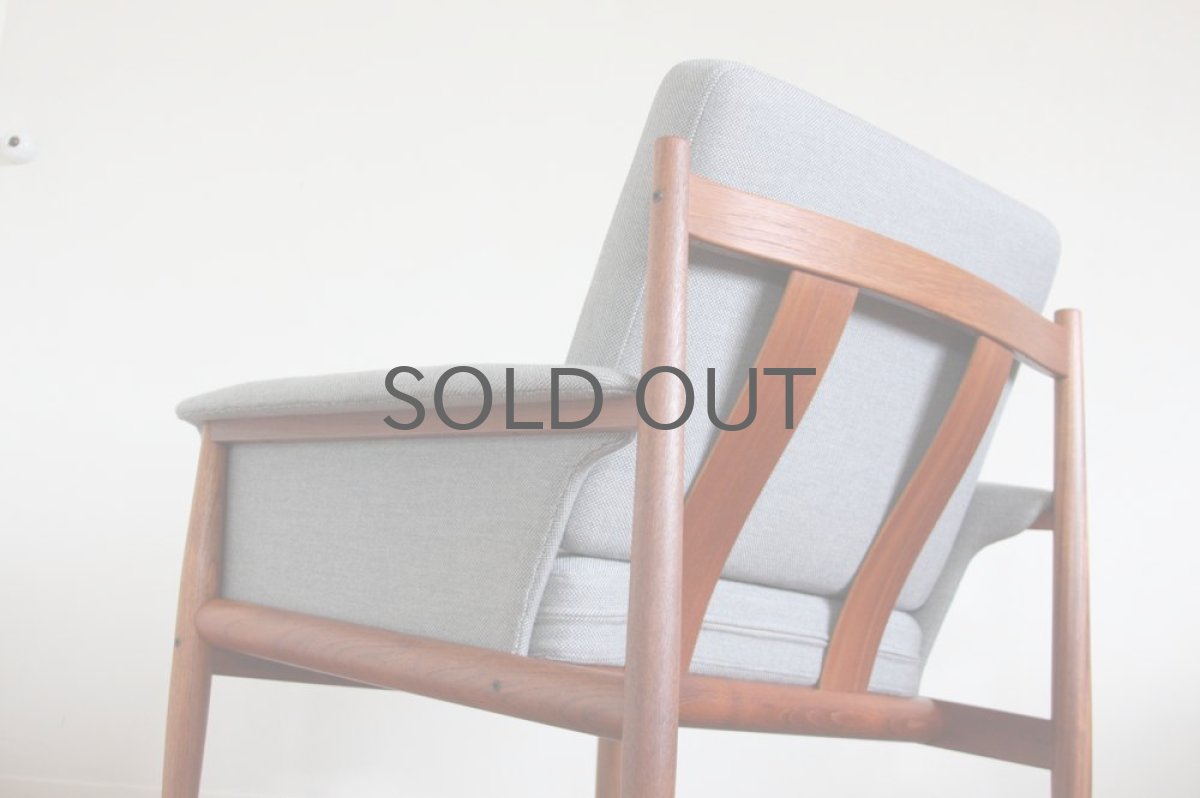 画像2: 北欧家具 Grete Jalk グレーテ ヤルク イージーチェア チーク (2)