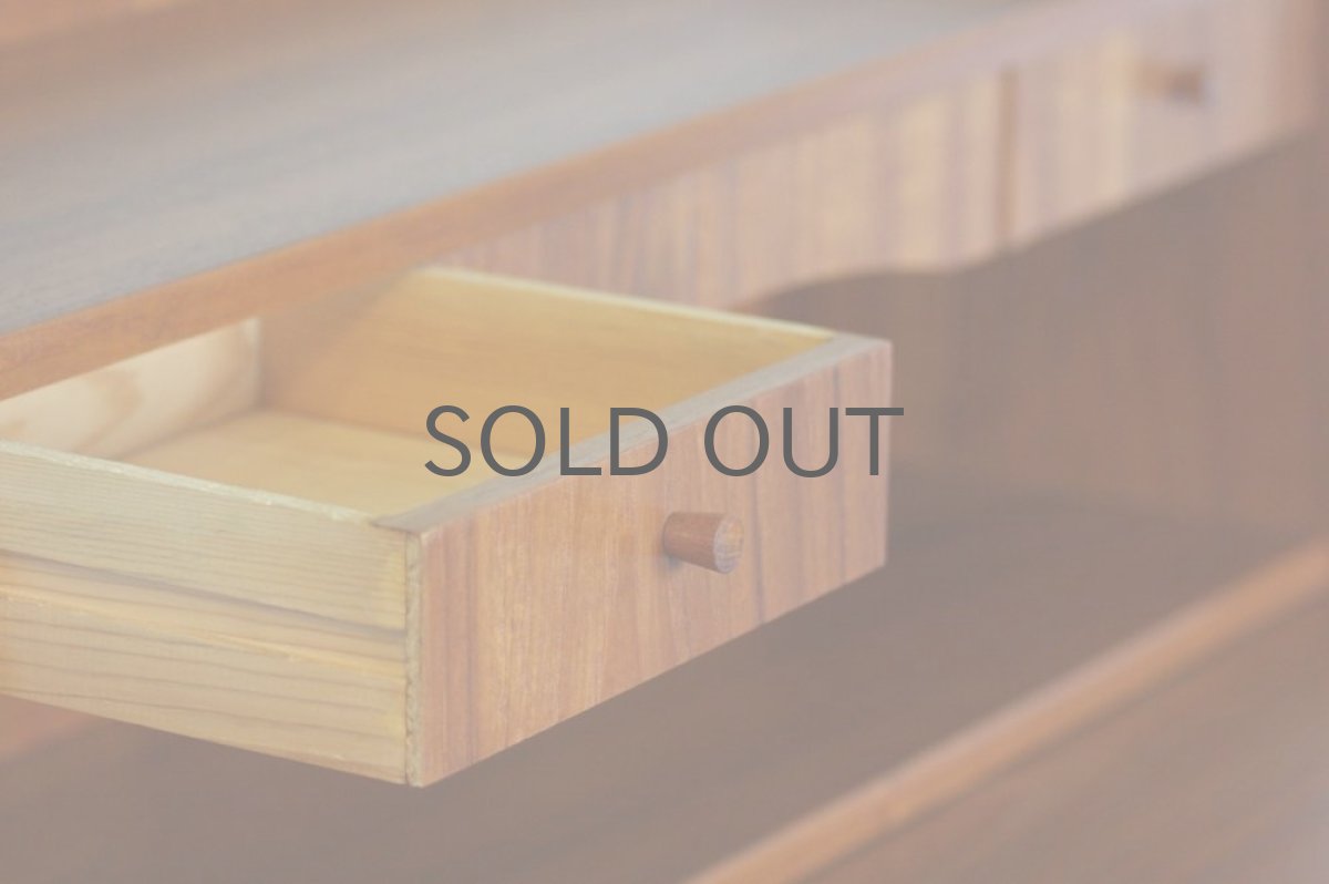 画像3: 北欧ビンテージ家具/デンマーク製/チーク/ライティングビューロー/3段引き出し (3)