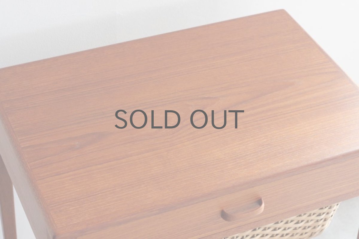 画像5: ビンテージ北欧家具/デンマーク/ソーイングキャビネット/チーク/Danish control (5)