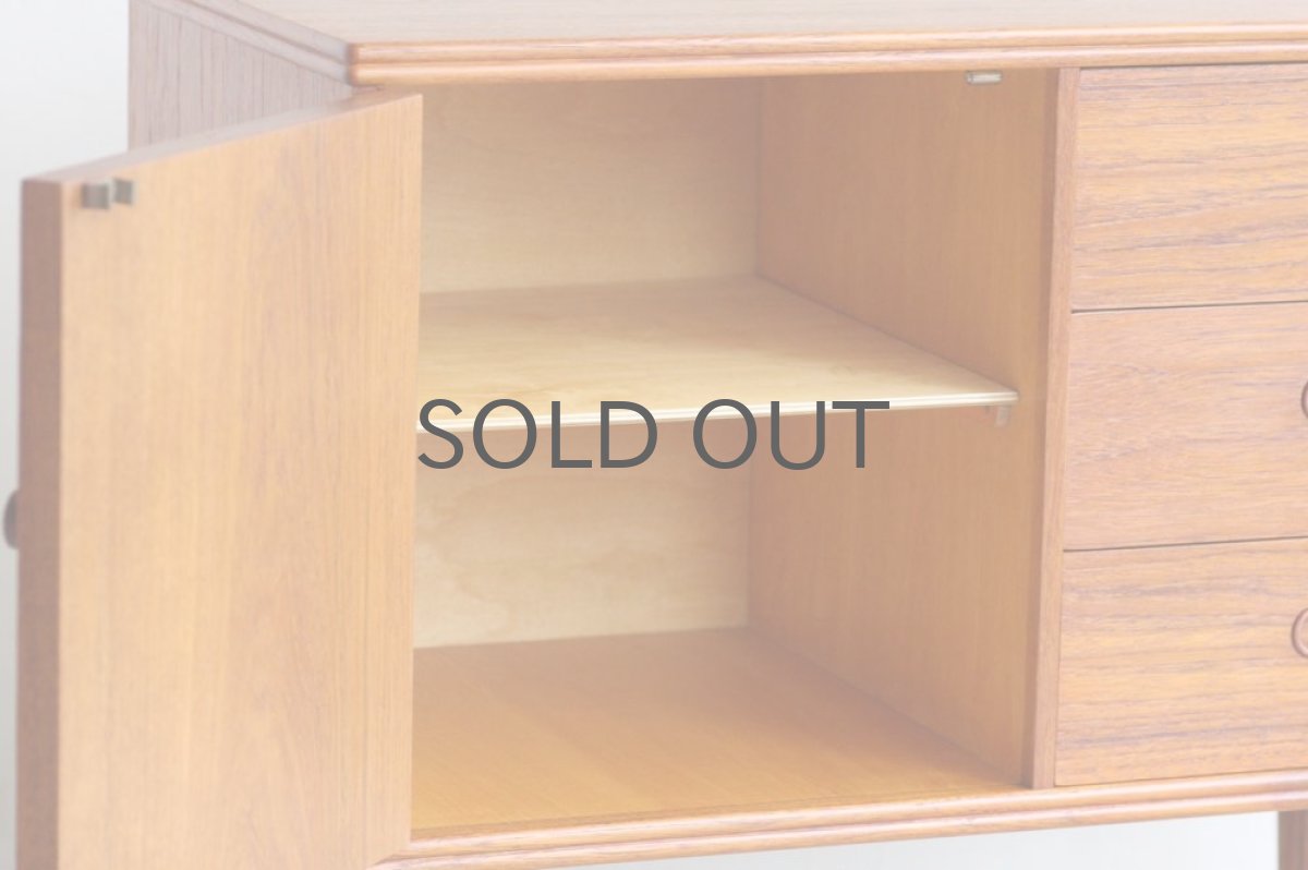 画像2: 北欧ビンテージ家具/デンマーク/ミニキャビネット/チーク (2)