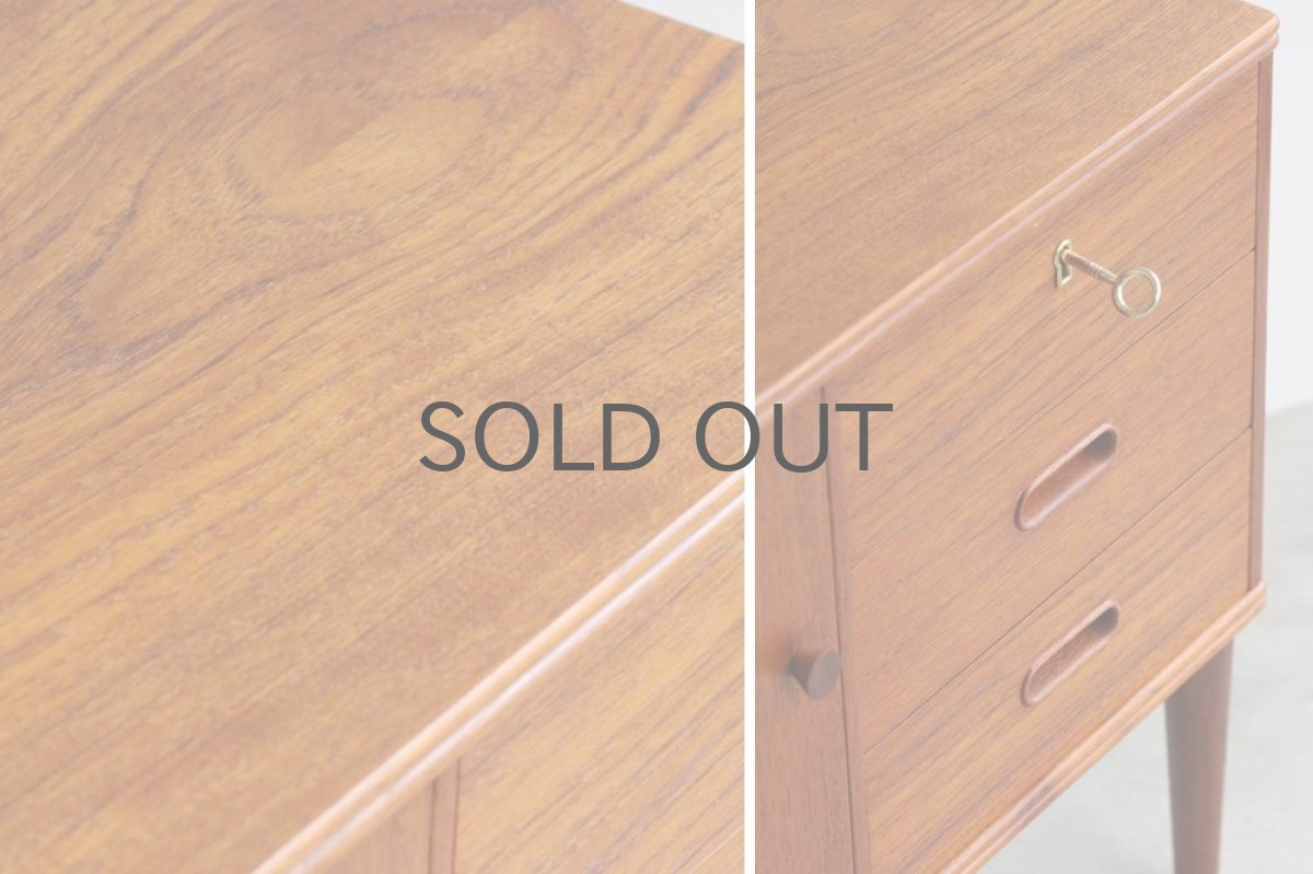 画像4: 北欧ビンテージ家具/デンマーク/ミニキャビネット/チーク (4)