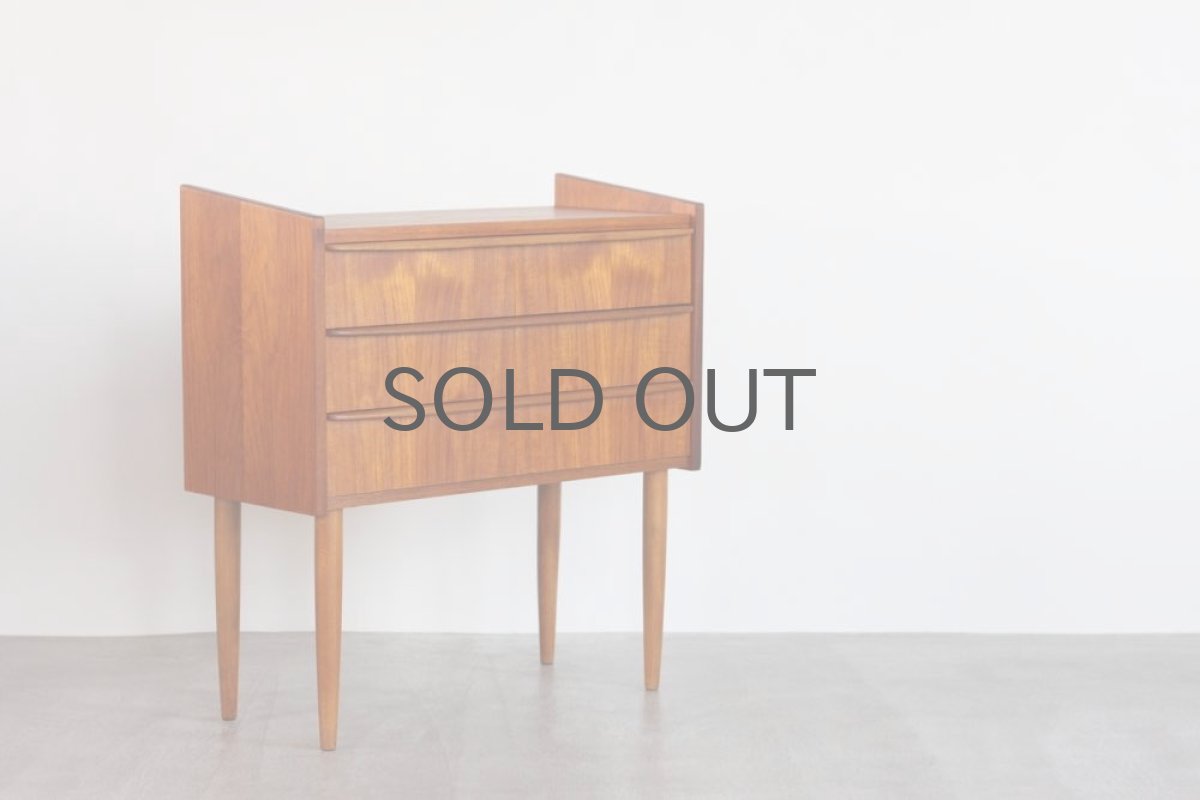 画像3: 北欧ビンテージ家具／デンマーク製／チェスト／チーク３段 No.1 (3)