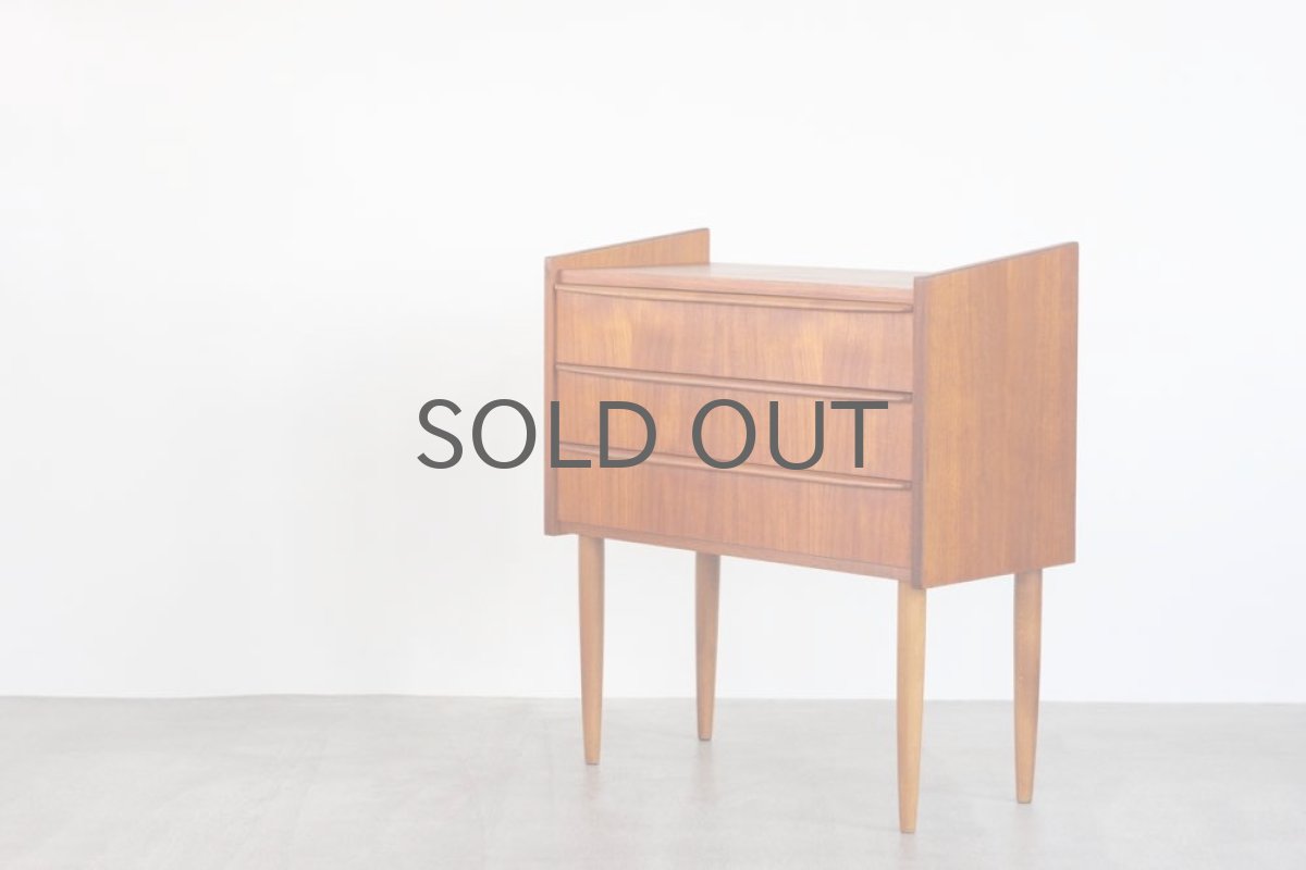 画像4: 北欧ビンテージ家具／デンマーク製／チェスト／チーク３段 No.1 (4)