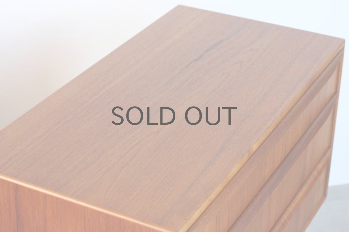 画像8: 北欧ビンテージ家具/デンマーク製/チェスト/チーク3段  No.2 (8)