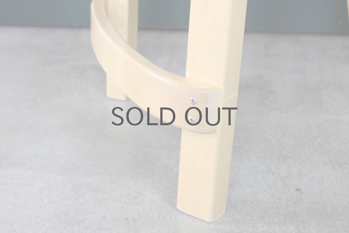 画像10: 北欧ビンテージ家具アルヴァ・アアルト/チェア65/ナチュラル×ネイビー (10)