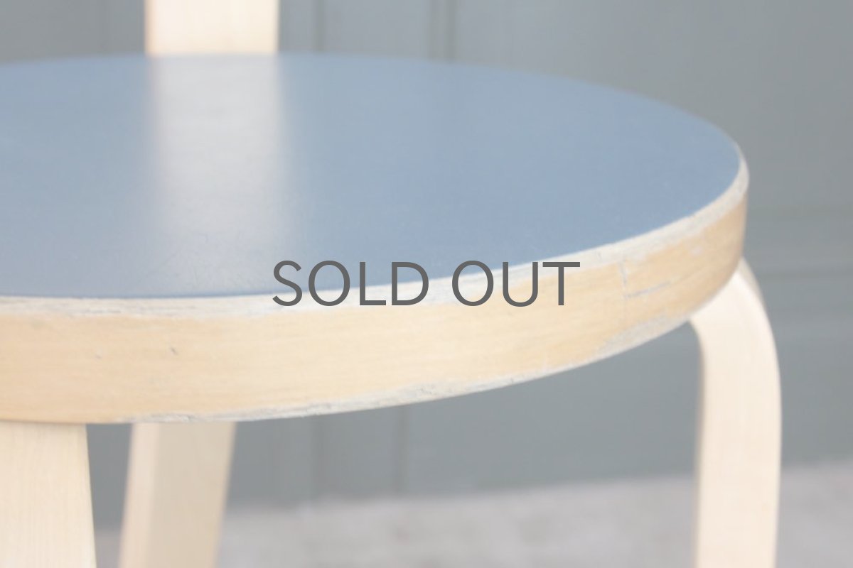 画像5: 北欧ビンテージ家具アルヴァ・アアルト/チェア65/ナチュラル×ネイビー (5)