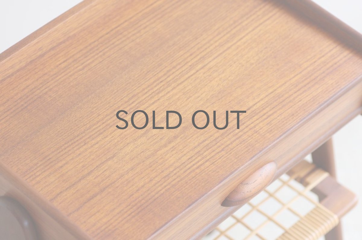 画像3: 北欧ビンテージ家具/デンマーク　ベッドサイドテーブル　チーク (3)