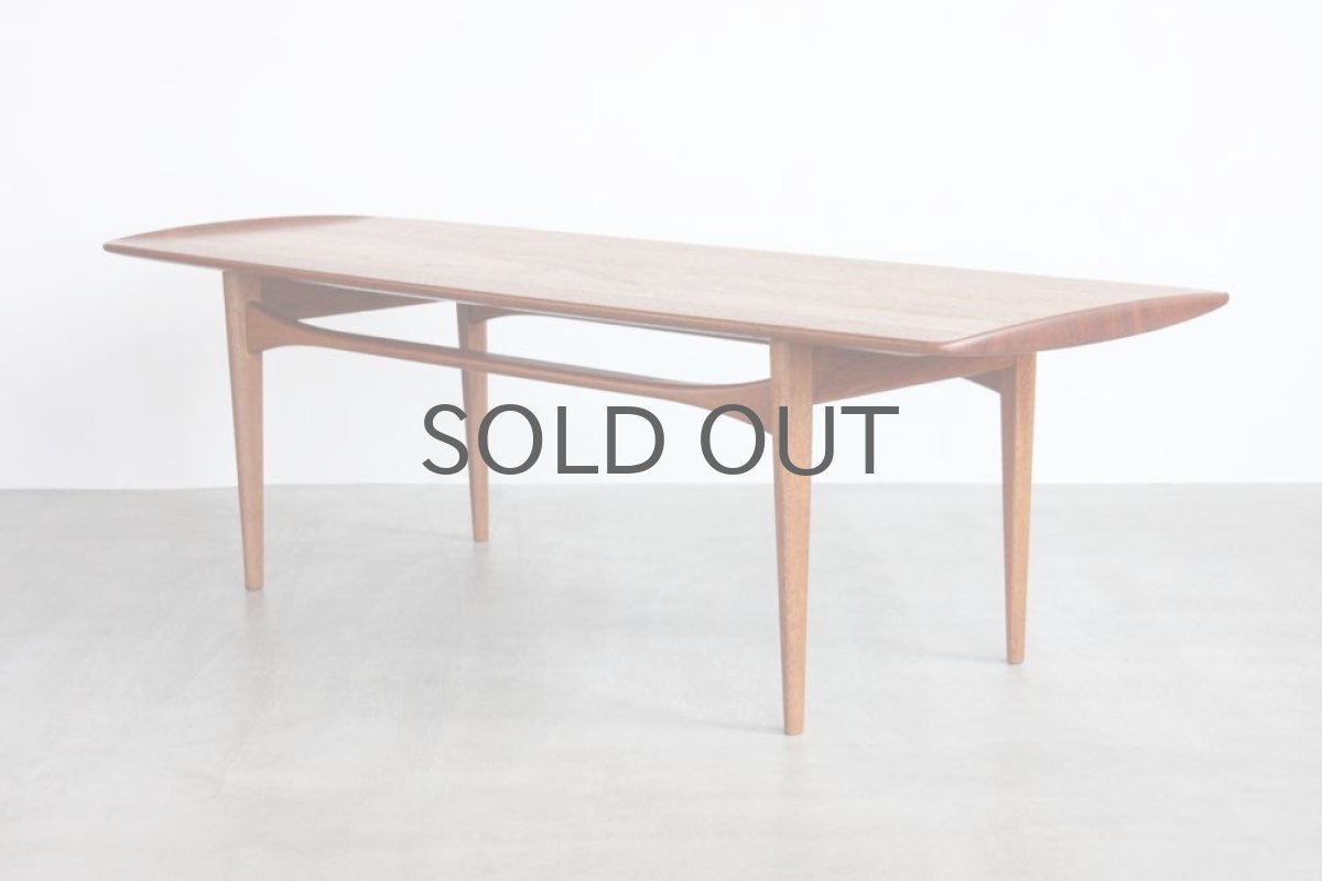 画像2: 北欧ビンテージ家具/デンマーク製/Tove & Edvard Kindt - Larsen/コーヒーテーブルFD503/チーク (2)