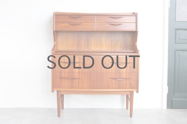 ビンテージ北欧家具/デンマーク製 チークライティングビューロー