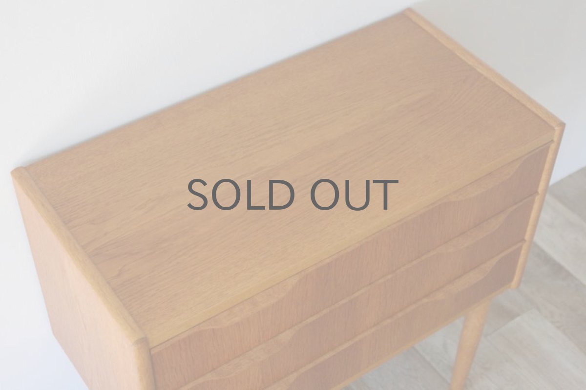 画像4: 北欧ビンテージ家具/デンマーク製/チェスト/オーク3段   (4)