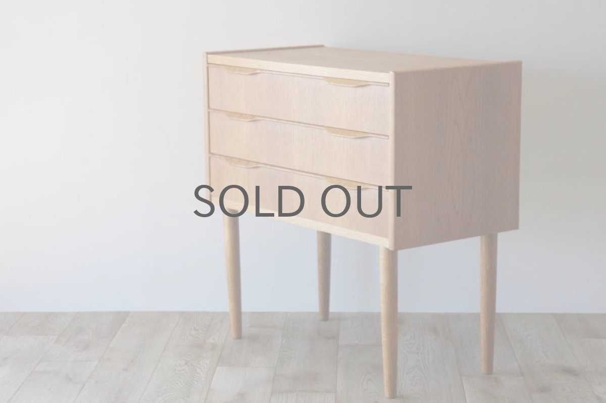 画像2: 北欧ビンテージ家具/デンマーク製/チェスト/オーク3段   (2)