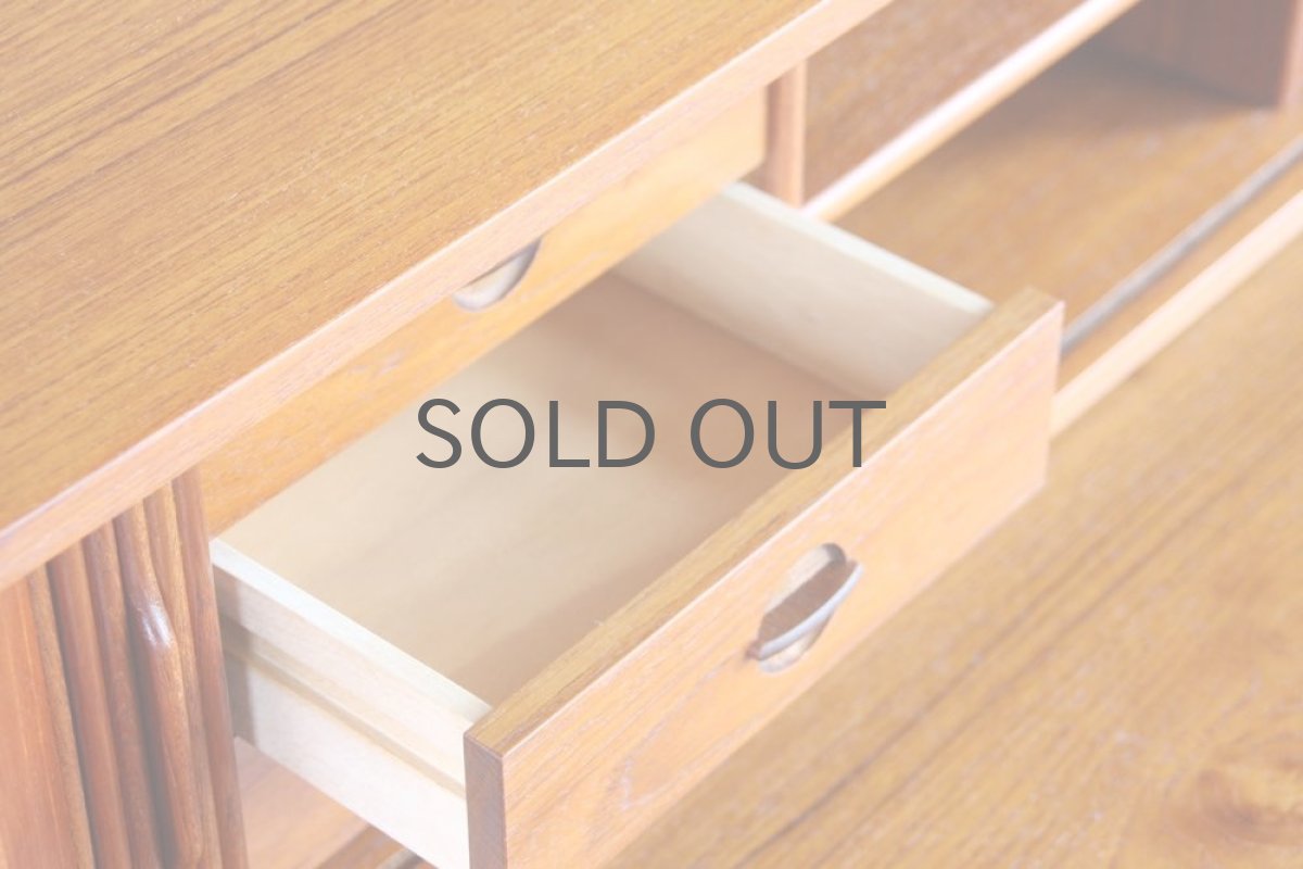 画像6: 北欧ビンテージ家具/デンマーク/ブックシェルフ+ライティングデスク/チーク (6)