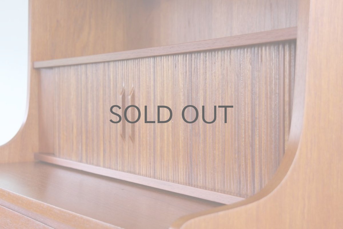 画像3: 北欧ビンテージ家具/デンマーク/ブックシェルフ+ライティングデスク/チーク (3)