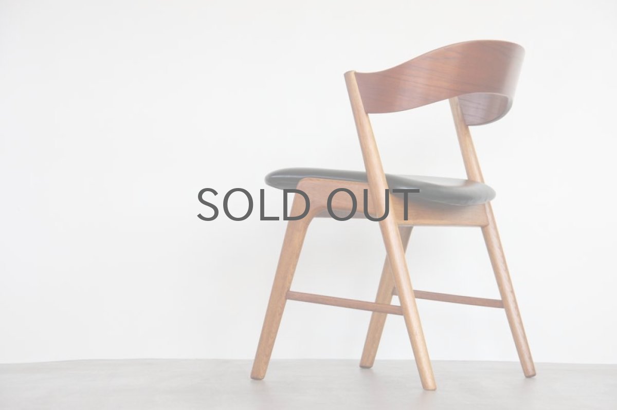 画像2: 北欧ビンテージ家具/デンマーク製/カイ・クリスチャンセン/ダイニングチェア/チーク×オーク (2)