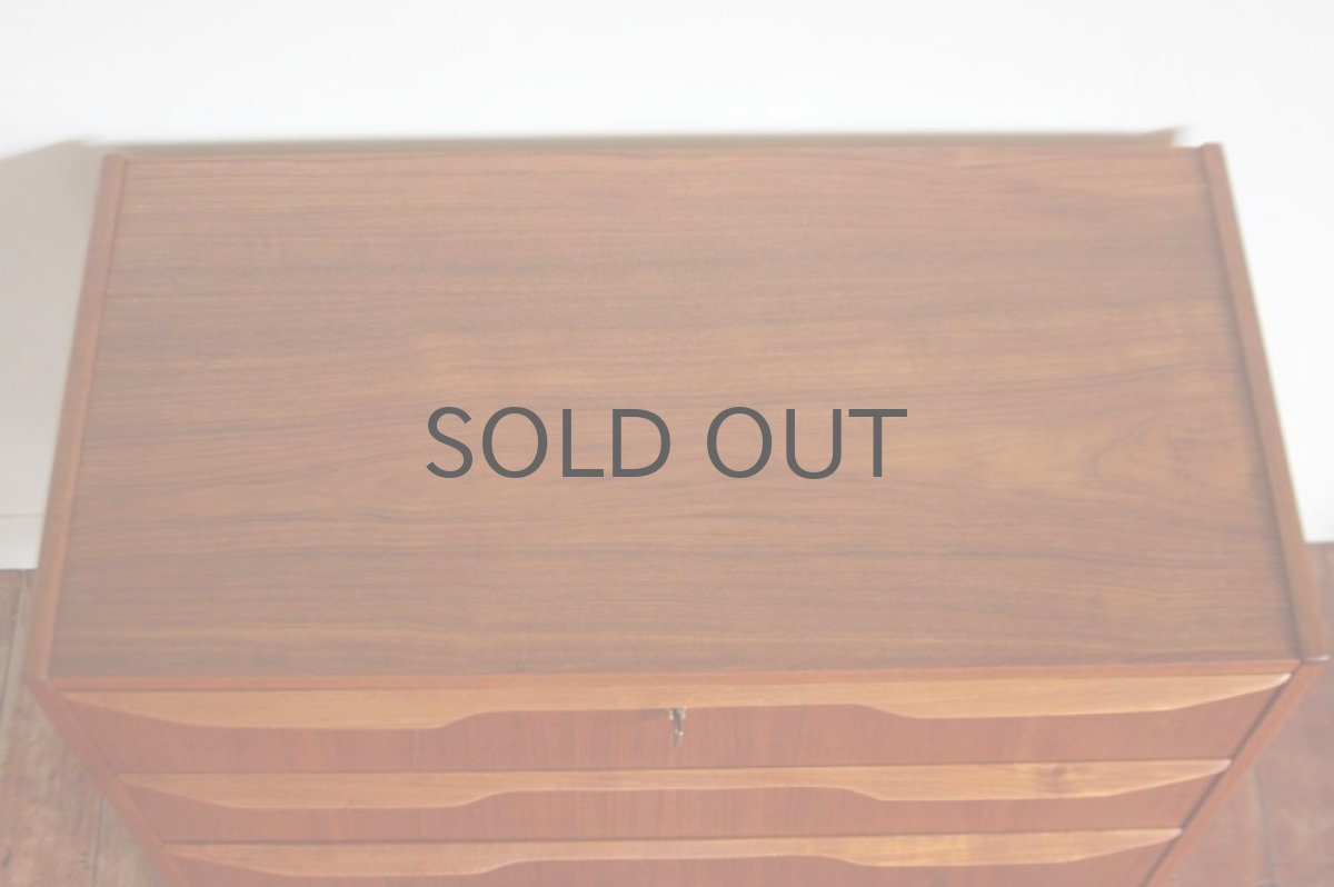 画像5: 北欧ビンテージ家具/デンマーク製/チェスト /チーク3段  (5)