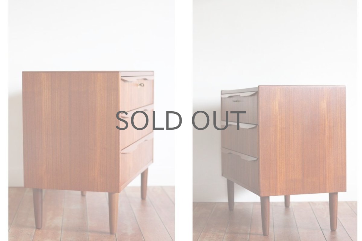 画像3: 北欧ビンテージ家具/デンマーク製/チェスト /チーク3段  (3)