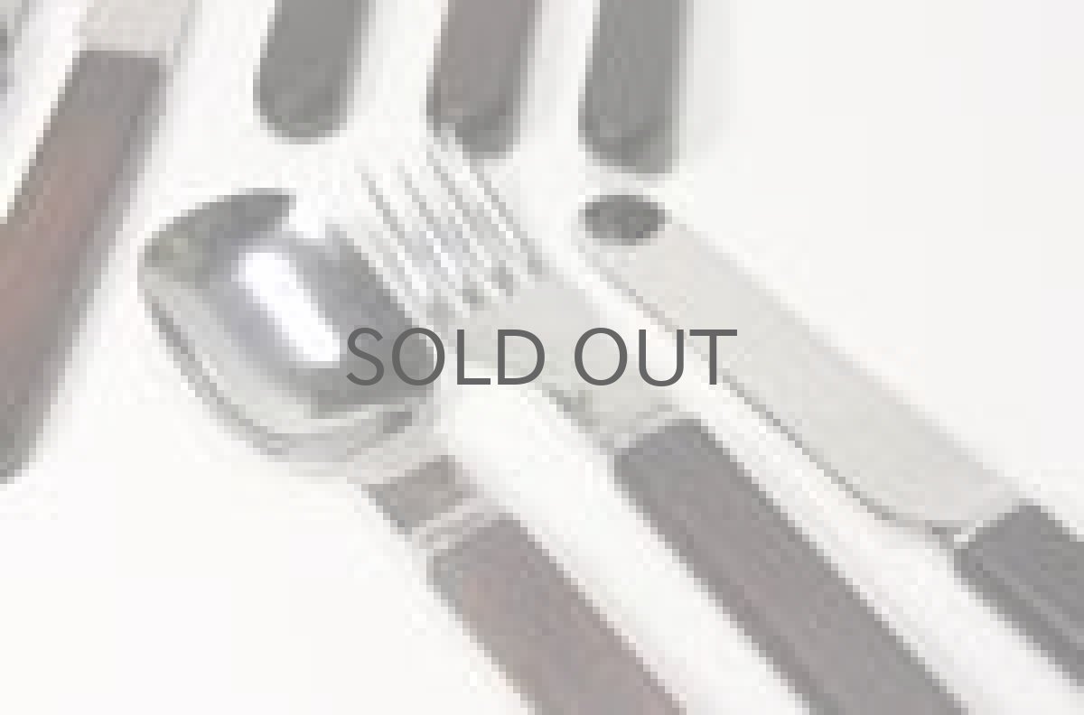 画像3: Signe Persson-Melin / シグネ・ペーション・メリン/Boda Dine/ビンテージローズウッドカトラリー/ナイフ・フォーク・スプーンセット (3)