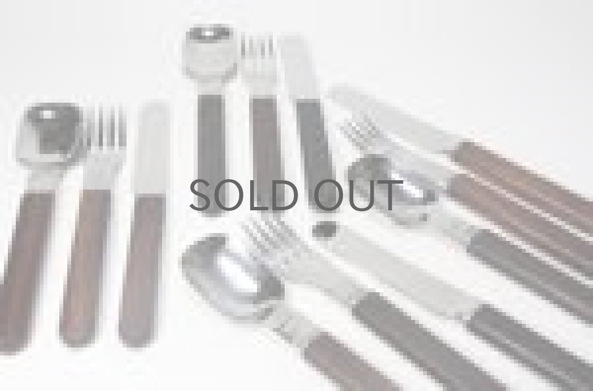 画像2: Signe Persson-Melin / シグネ・ペーション・メリン/Boda Dine/ビンテージローズウッドカトラリー/ナイフ・フォーク・スプーンセット (2)