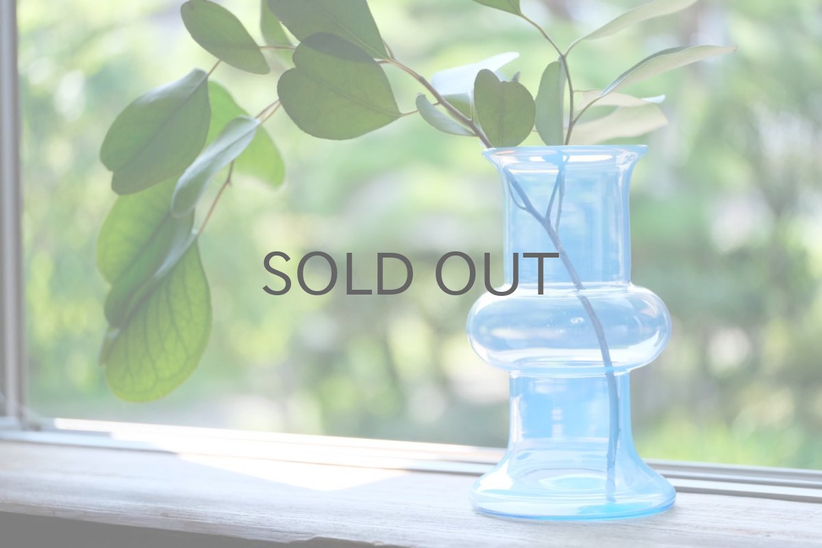 画像4: スウェーデン/BODA/シグネ ペーション/Blom/ガラスフラワーベース/ライトブルー (4)