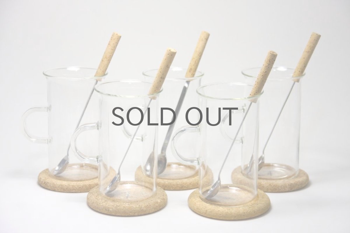 画像4: Signe Persson-Melin / シグネ・ペーション・メリン/ Boda Nova/ 耐熱ロンググラス+コルクコースター+スプーン (4)