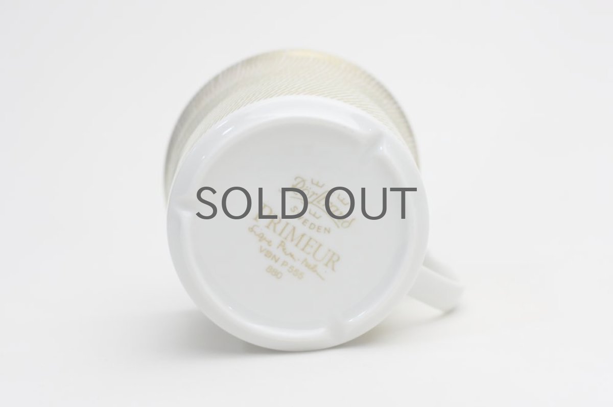 画像4: Signe Persson-Melin / シグネ・ペーション・メリン ロールストランド未使用Primeur ゴールド カップ&ソーサーLサイズ (4)